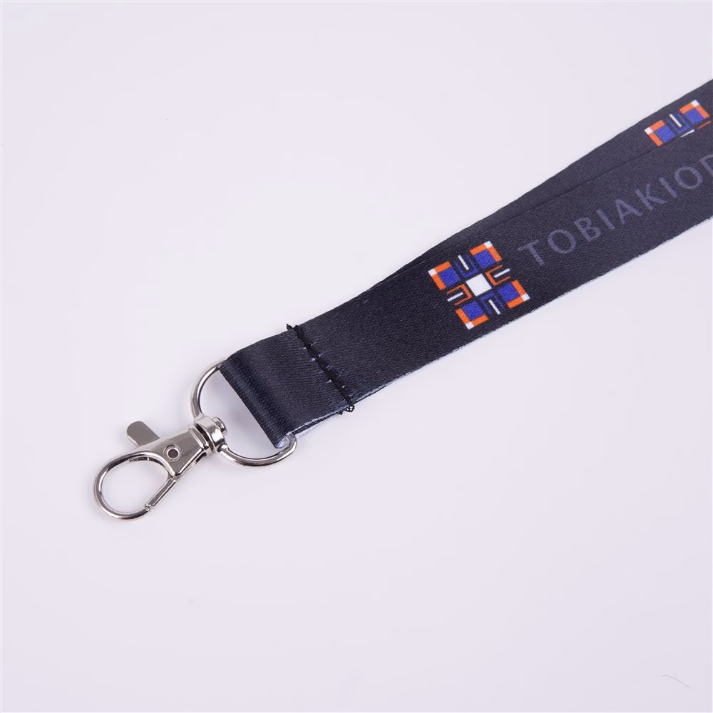Cobalt Mosaic — branded tail and metal clasp close-up