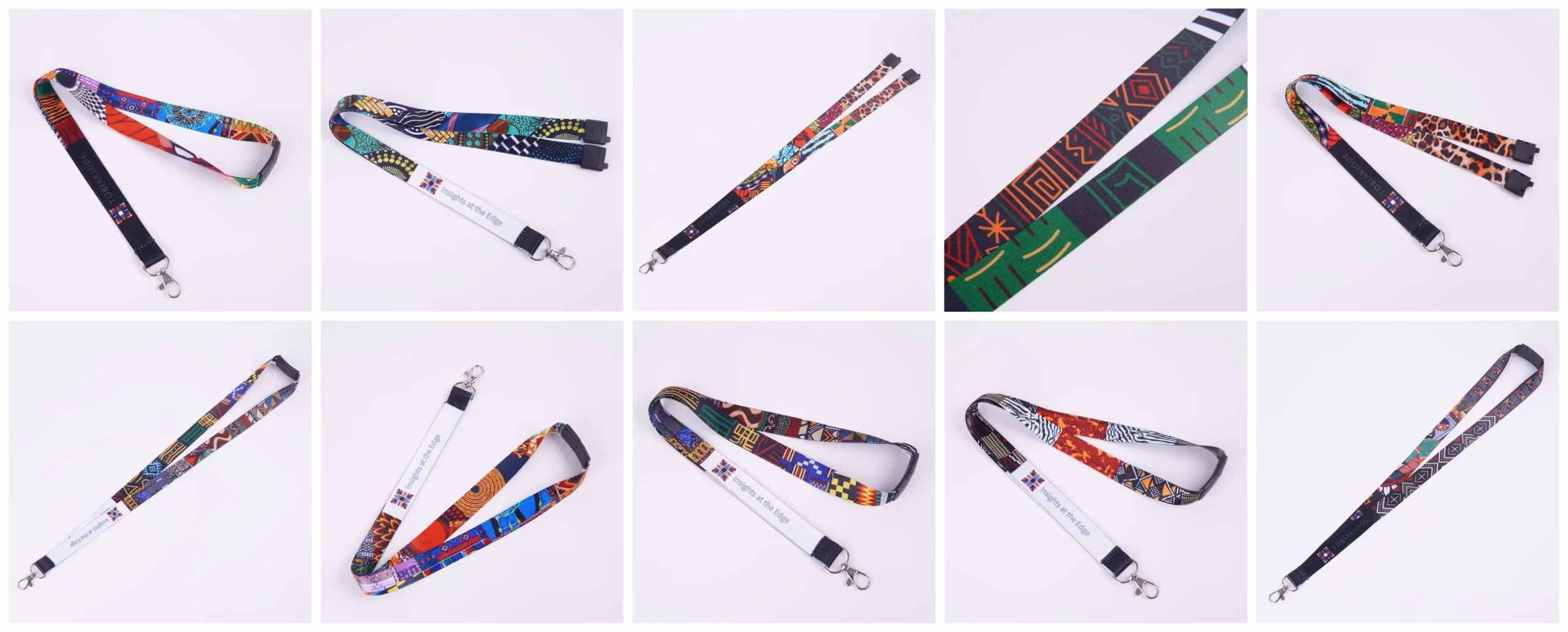 African Print Lanyard for ID Badges, Passes & Keys